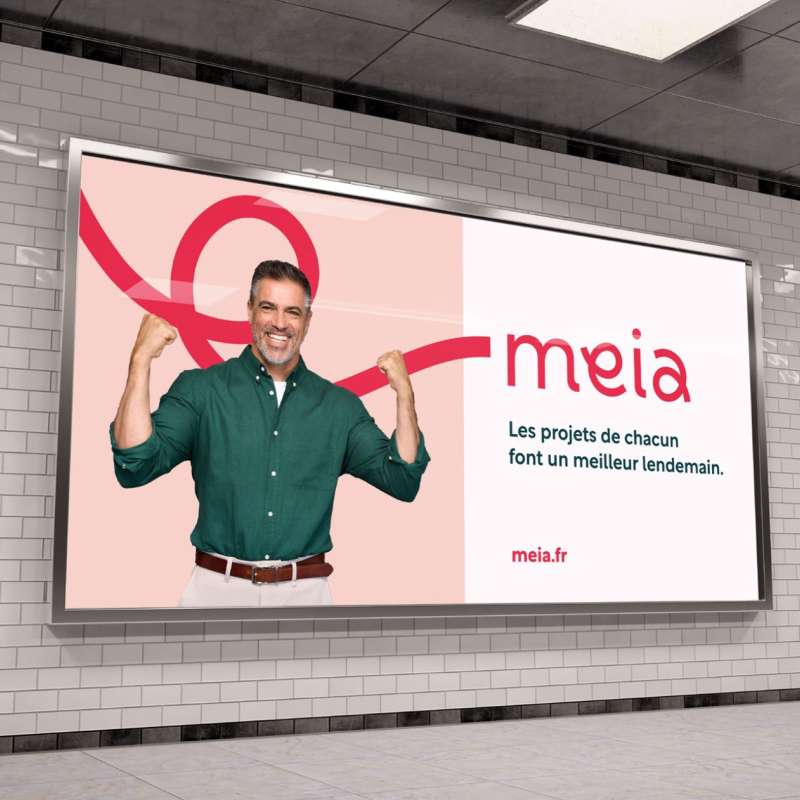 affiche publicitaire dans un métro